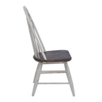 Ensemble de table à tréteaux 7 pièces bicolore blanc rustique en option