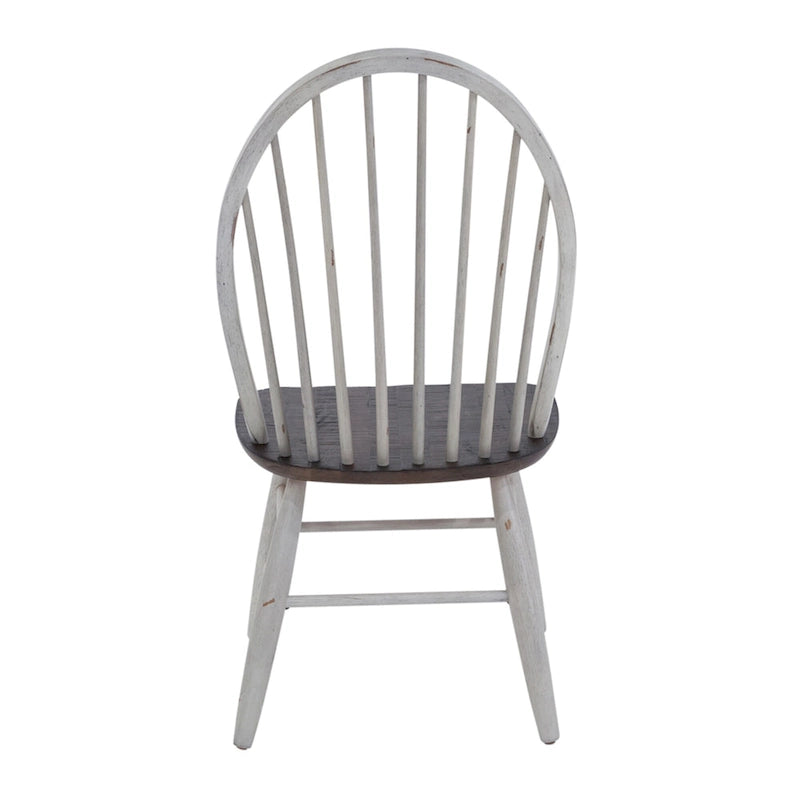 Ensemble de table à tréteaux 7 pièces bicolore blanc rustique en option