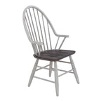Ensemble de table à tréteaux 7 pièces bicolore blanc rustique en option