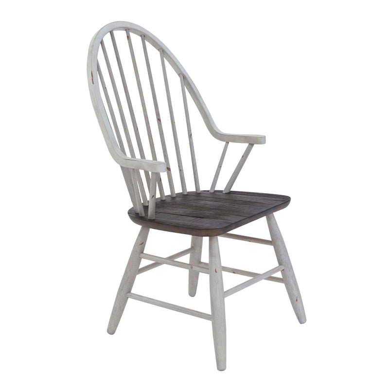 Ensemble de table à tréteaux 7 pièces bicolore blanc rustique en option