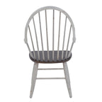 Ensemble de table à tréteaux 7 pièces bicolore blanc rustique en option