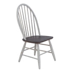 Ensemble de table à tréteaux 7 pièces bicolore blanc rustique en option