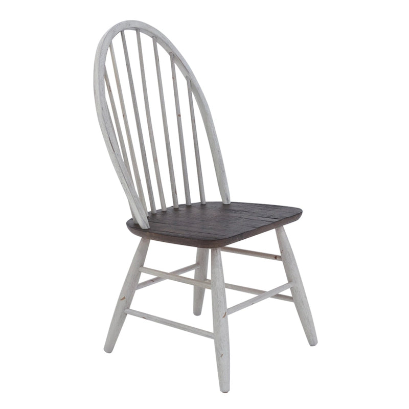 Ensemble de table à tréteaux 7 pièces bicolore blanc rustique en option