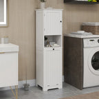 Meuble de tri de linge basculant à 1 compartiment et 1 porte - Blanc