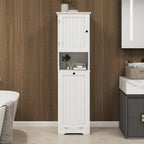 Meuble de tri de linge basculant à 1 compartiment et 1 porte - Blanc