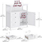 Meuble de rangement pour le sol de salle de bain