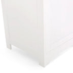 Meuble de rangement pour linge de salle de bain de 160 cm de hauteur, armoire de rangement autoportante avec 1 porte et étagères réglables, blanc