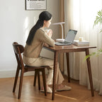 Chaise de salle à manger en chêne massif de qualité FAS, style moderne du milieu du siècle