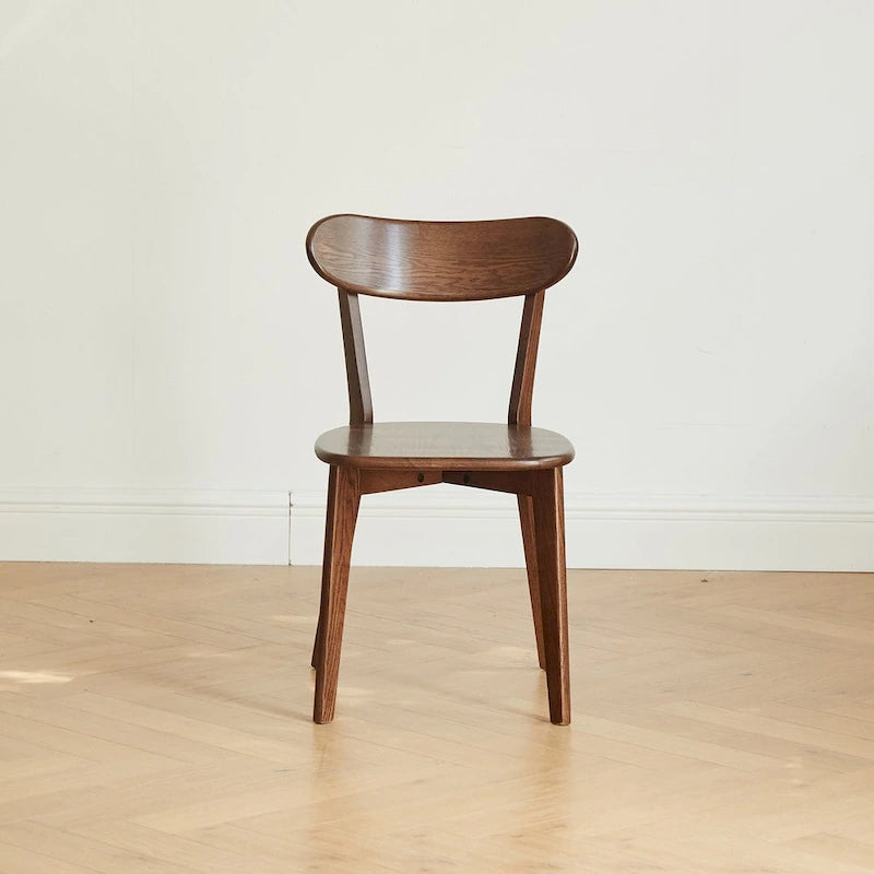 Chaise de salle à manger en chêne massif de qualité FAS, style moderne du milieu du siècle
