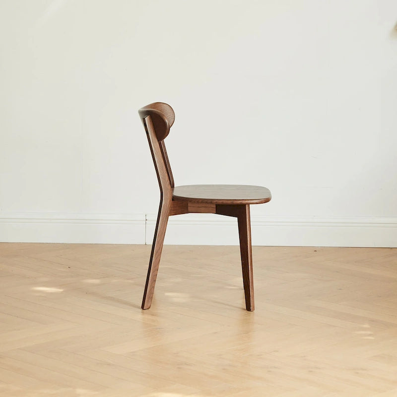 Chaise de salle à manger en chêne massif de qualité FAS, style moderne du milieu du siècle