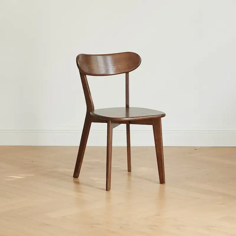 Chaise de salle à manger en chêne massif de qualité FAS, style moderne du milieu du siècle