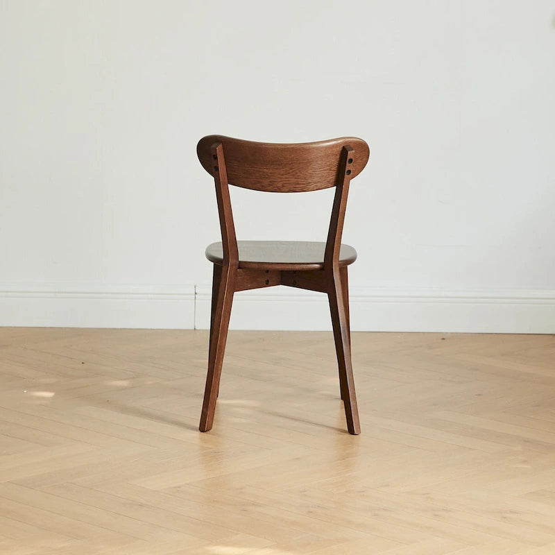 Chaise de salle à manger en chêne massif de qualité FAS, style moderne du milieu du siècle